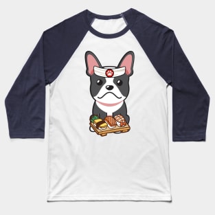 Sushi Chef French Bulldog Baseball T-Shirt